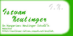 istvan neulinger business card